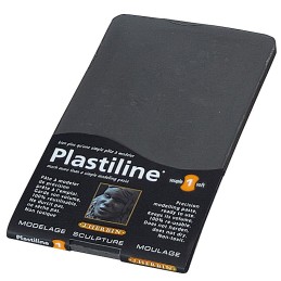 Plastiline 780gr en plaque Grise/Souple