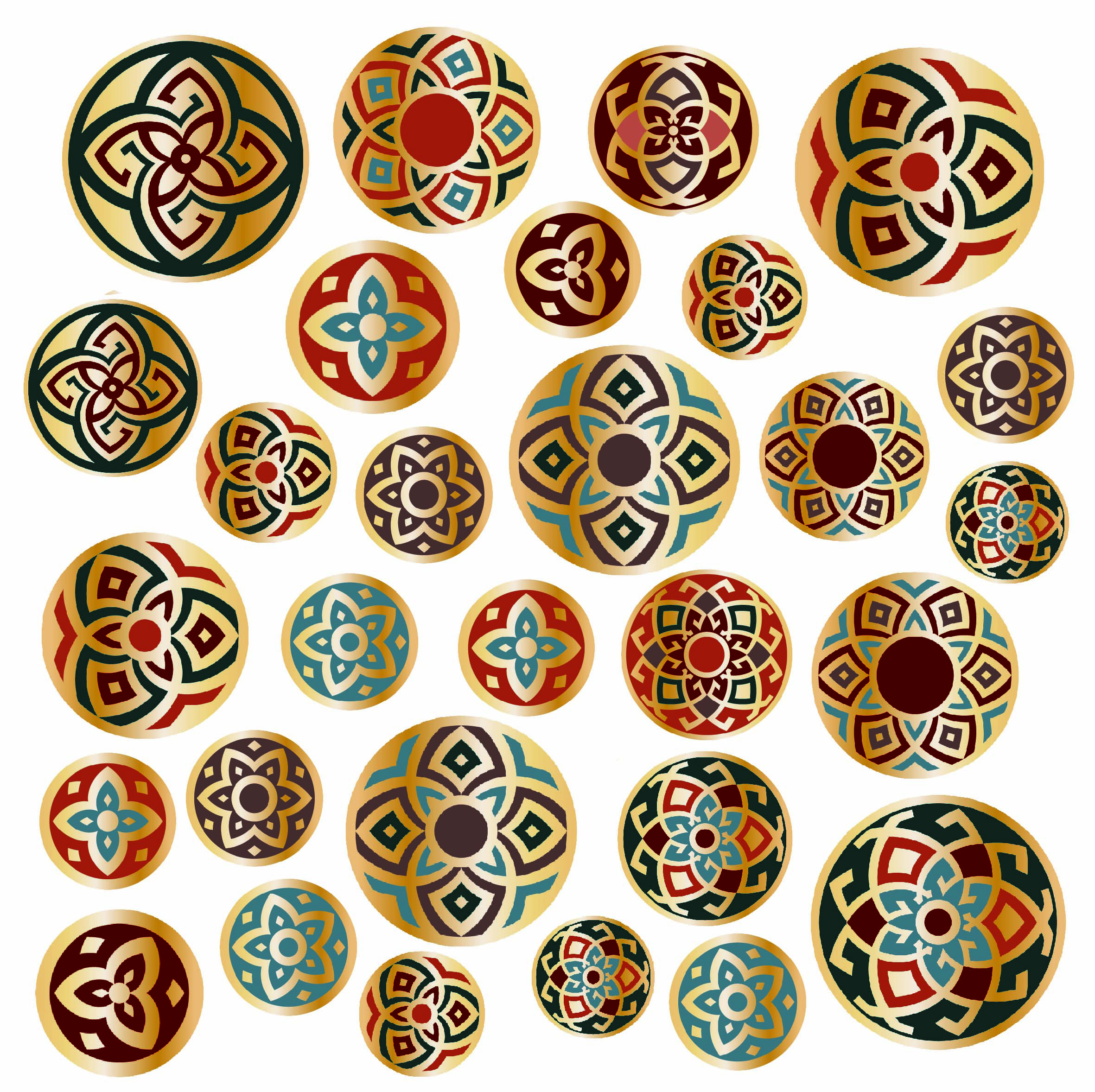 ARABIC.29motifs.20/40mm maxi**