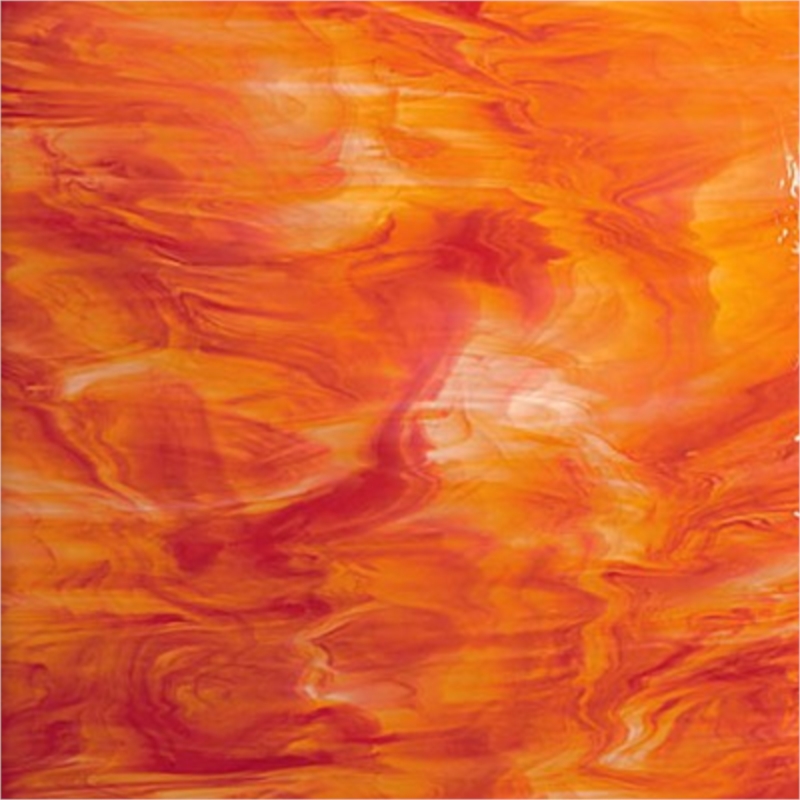 VERRE OPL 675-5S ORANGE-ROUGE Dim.300x300x3mm