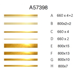 FILET OR Brillant Dim.800x7mm/H*-*