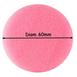 DISQUE MOUSSE DIAM.60mm ROSE