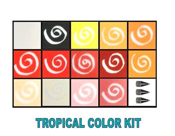 GLASSLINE KIT 14 COULEURS TROPICAL/GA33