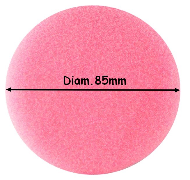 DISQUE MOUSSE DIAM.85mm ROSE