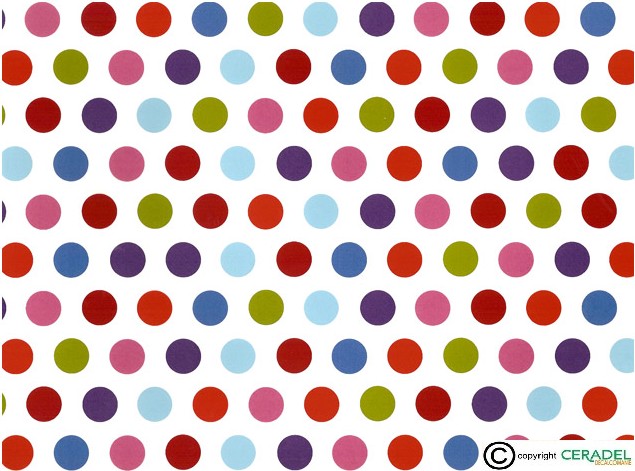 POLKA MULTICOLOR PINK DIM.50X70