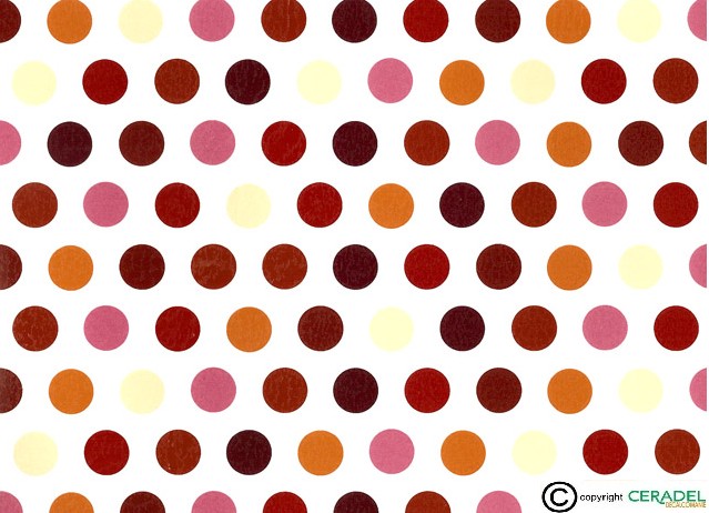 POLKA MULTICOLOR BRUN DIM.50X70