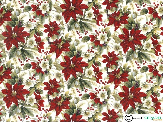 POINSETTIA CHINTZ DIM.50X70