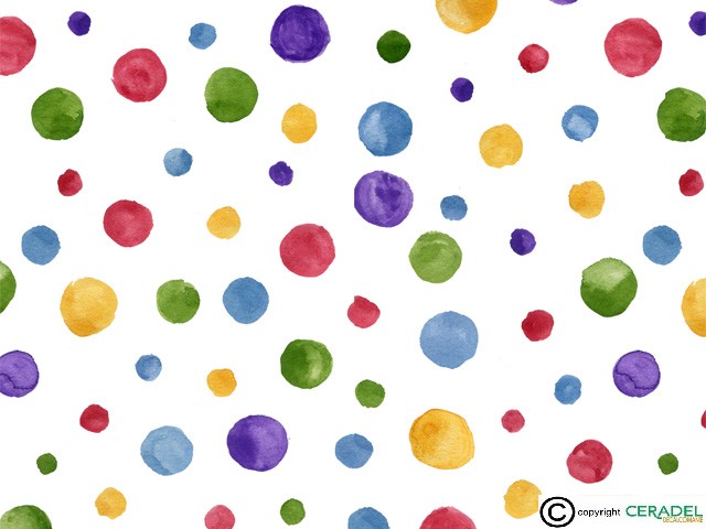 HAND PAINTED POLKA DOTS LARGE DIM.50X70