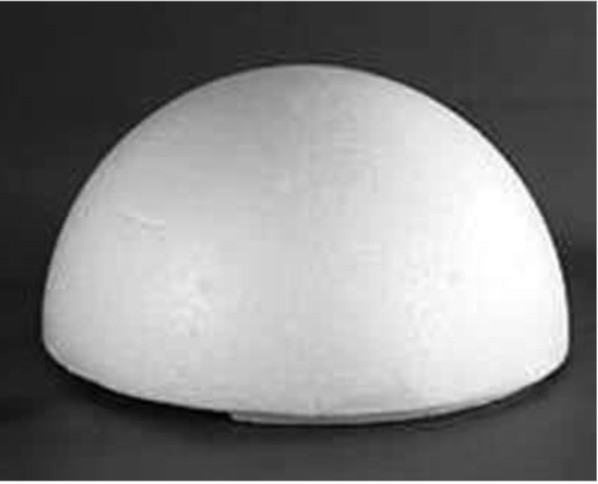 MOULE POLYSTYRENE 14cm Hemispherique