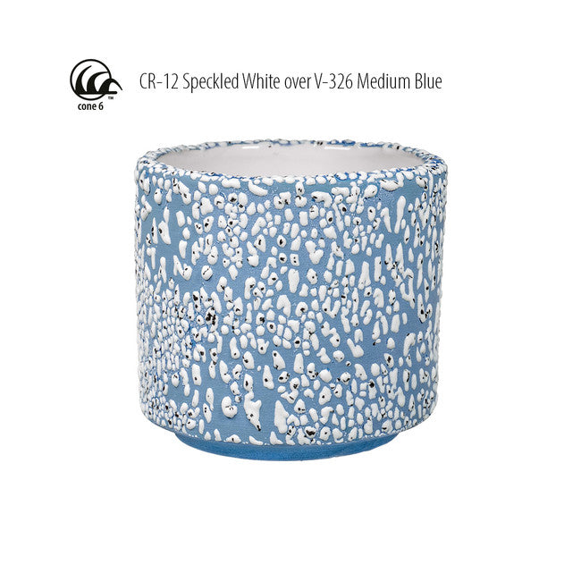 Émail grès à effets Amaco - CR12 Speckled White - 472ml