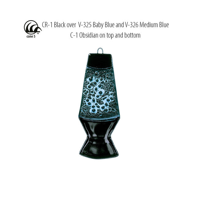 Émail grès à effets Amaco - CR1 Black - 472ml