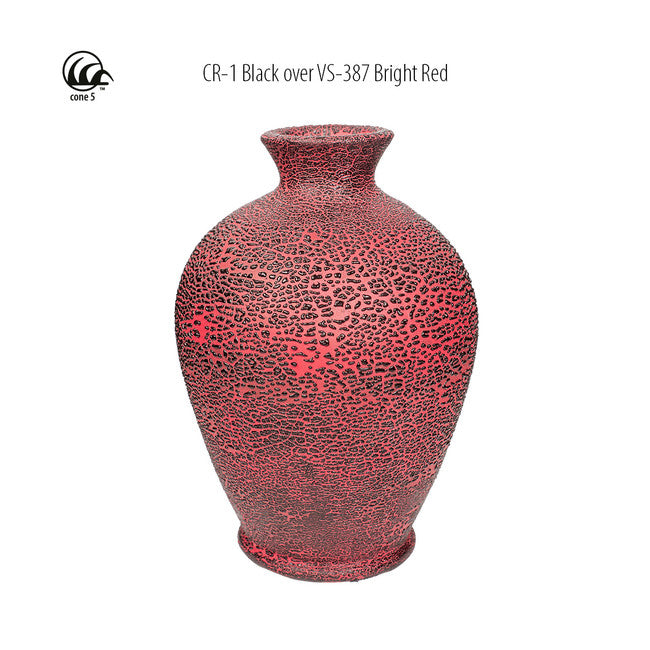 Émail grès à effets Amaco - CR1 Black - 472ml