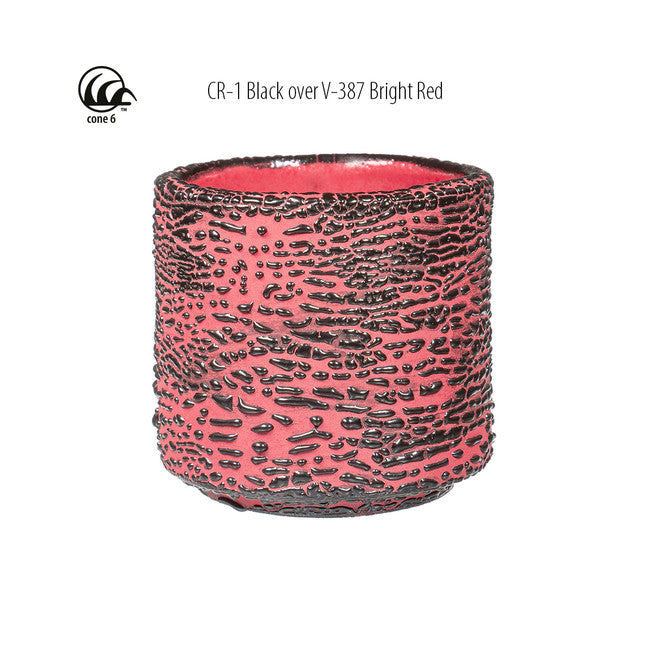 Émail grès à effets Amaco - CR1 Black - 472ml