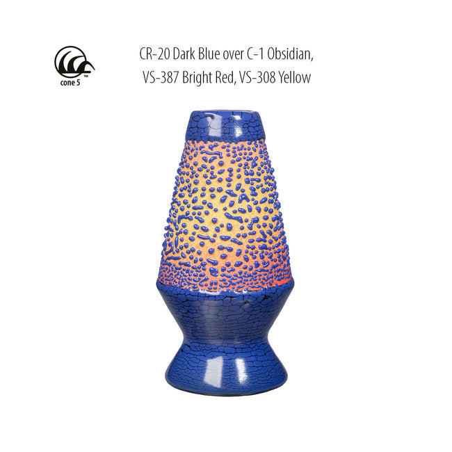 Émail grès à effets Amaco - CR20 Dark Blue - 472ml