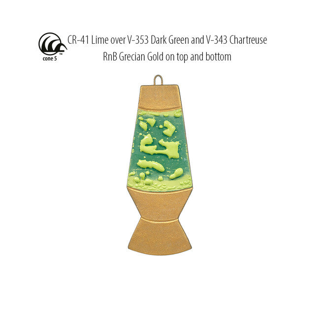 Émail grès à effets Amaco - CR41 Lime - 472ml