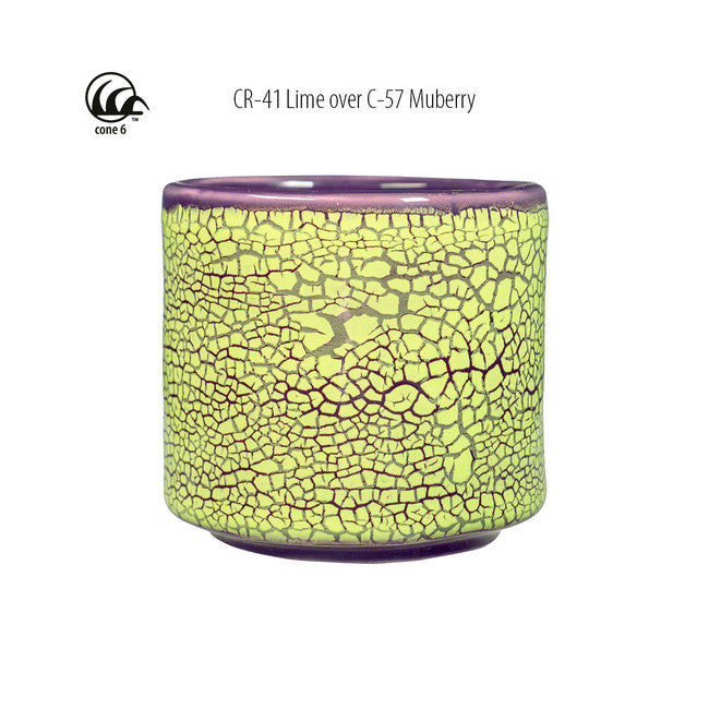 Émail grès à effets Amaco - CR41 Lime - 472ml