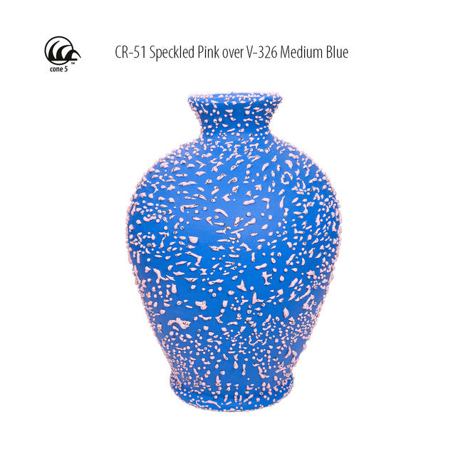 Émail grès à effets Amaco - CR51 Speckeld Pink - 472ml