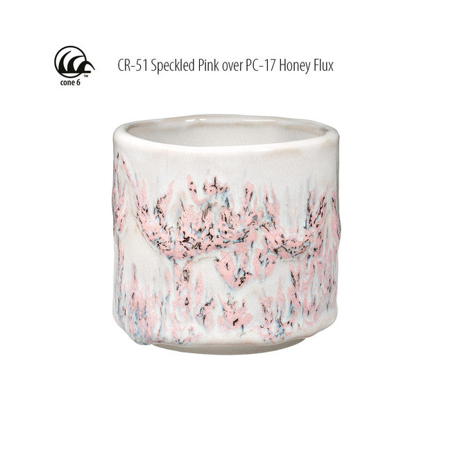 Émail grès à effets Amaco - CR51 Speckeld Pink - 472ml