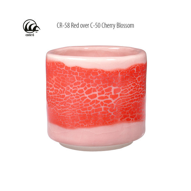 Émail grès à effets Amaco - CR58 Red - 472ml