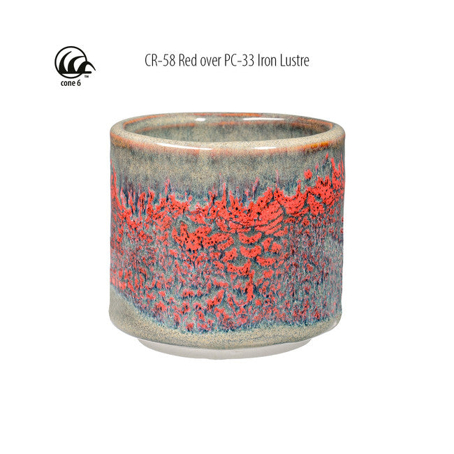 Émail grès à effets Amaco - CR58 Red - 472ml