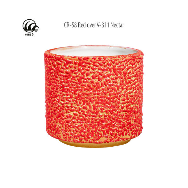 Émail grès à effets Amaco - CR58 Red - 472ml