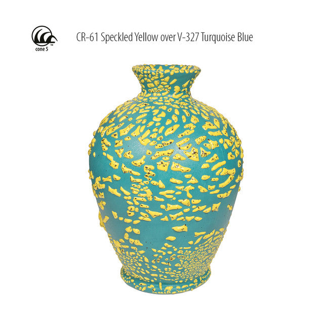 Émail grès à effets Amaco - CR61 Speckled Yellow - 472ml