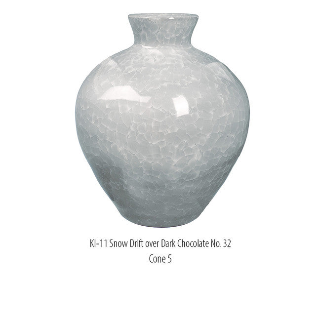 Émail à effets pour grès Amaco - KI11 Snow Drift -472ml