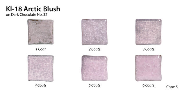 Émail à effets pour grès Amaco - KI18 Artic Blush - 472ml