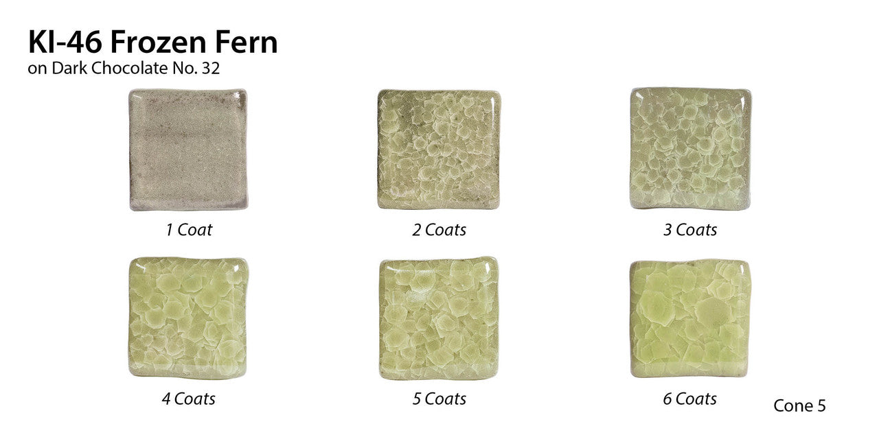 Émail à effets pour grès Amaco - KI46 Frozen Fern - 472ml