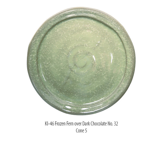 Émail à effets pour grès Amaco - KI46 Frozen Fern - 472ml