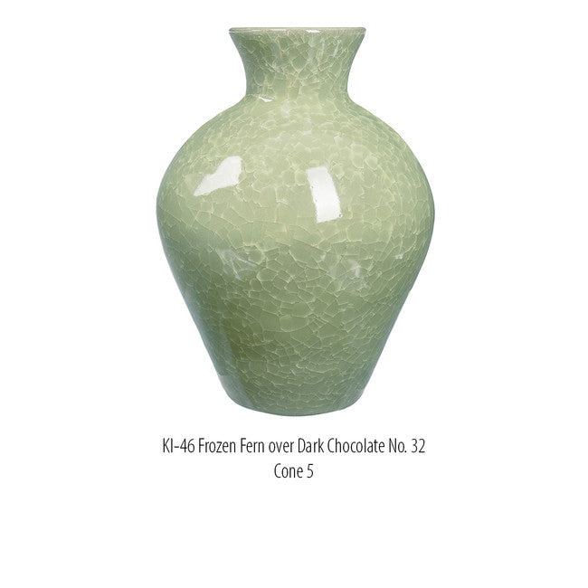 Émail à effets pour grès Amaco - KI46 Frozen Fern - 472ml