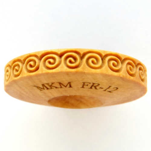 Tampon décoratif rouleau  bois rond 1,5 cm - SPIRALE - 12 - MKM POTTERY TOOLS