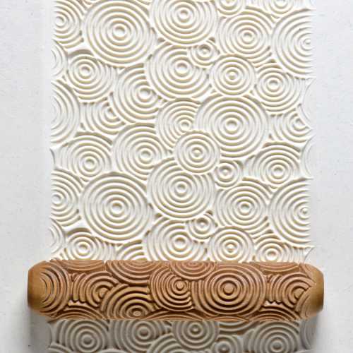 Rouleau bois texturé 2,5cm l=12cm - N°28 - MKM POTTERY TOOLS