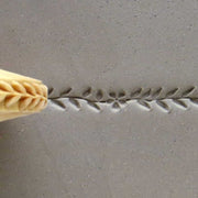 Tampon décoratif rouleau  bois rond 1,5 cm - LIERRE - 10 - MKM POTTERY TOOLS