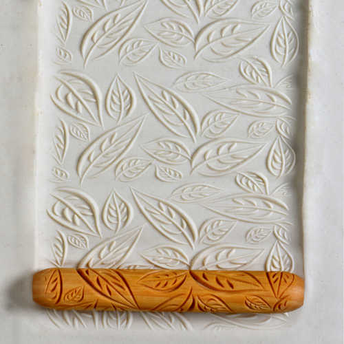 Rouleau bois 10cm - FEUILLES -14
