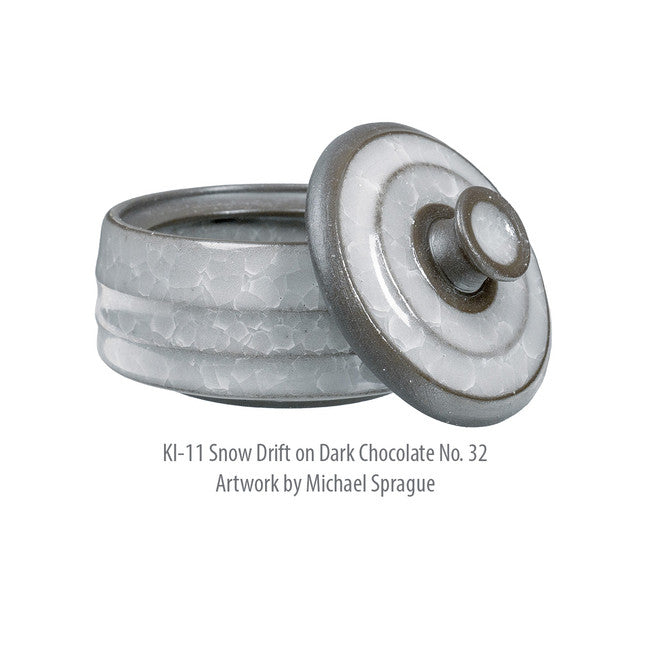 Émail à effets pour grès Amaco - KI11 Snow Drift -472ml