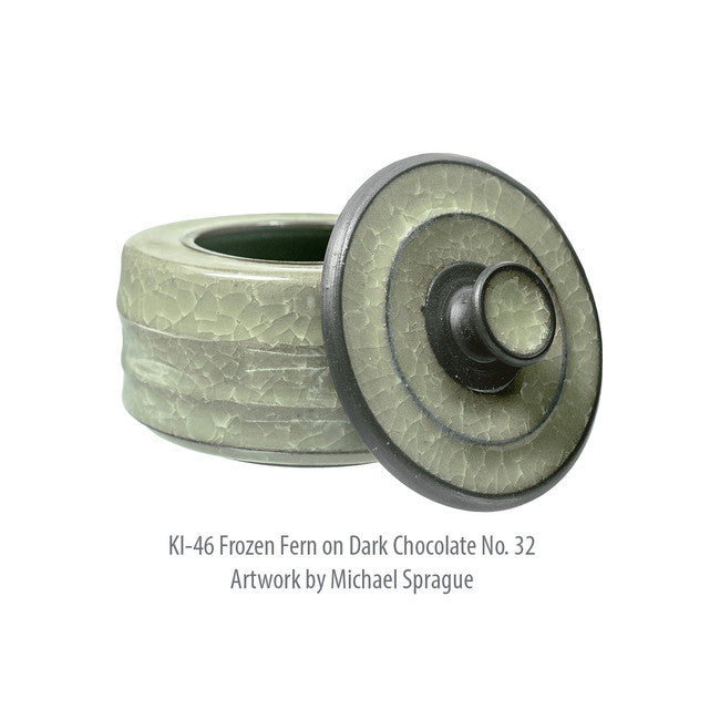 Émail à effets pour grès Amaco - KI46 Frozen Fern - 472ml