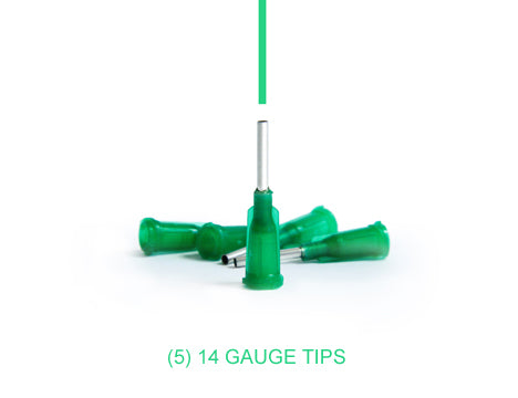 KIT DE 5 CANULES VERT IRLANDAIS 1.63MM