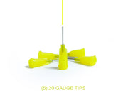 KIT DE 5 CANULES JAUNES 0.81MM XIEM