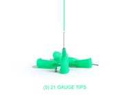 KIT DE 5 CANULES VERT TENDRE 0.72MM XIEM