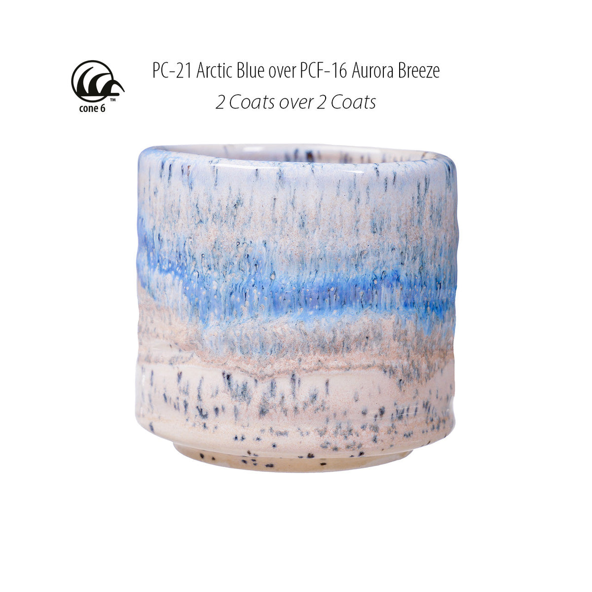 Émail à effets grès & porcelaine Amaco - PCF16 Aurora Breeze (472ml)