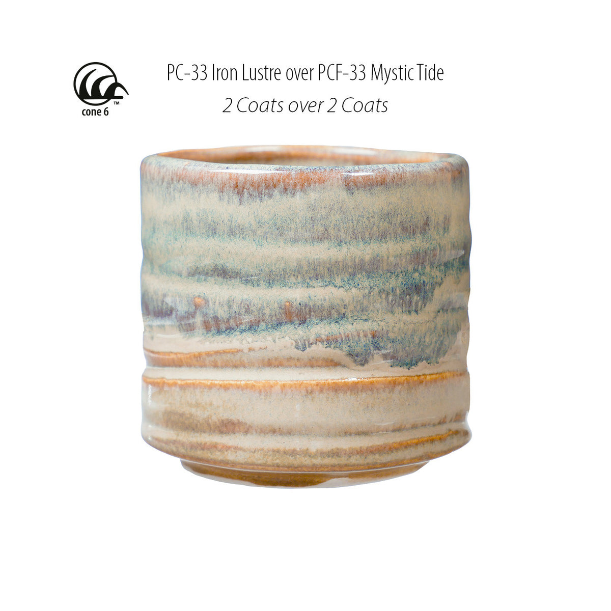 Émail à effets grès & porcelaine Amaco - PCF33 Mystic Tide (472ml)