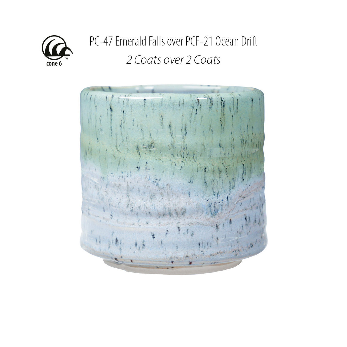 Émail à effets grès & porcelaine Amaco - PCF21 Ocean Drift (472ml)