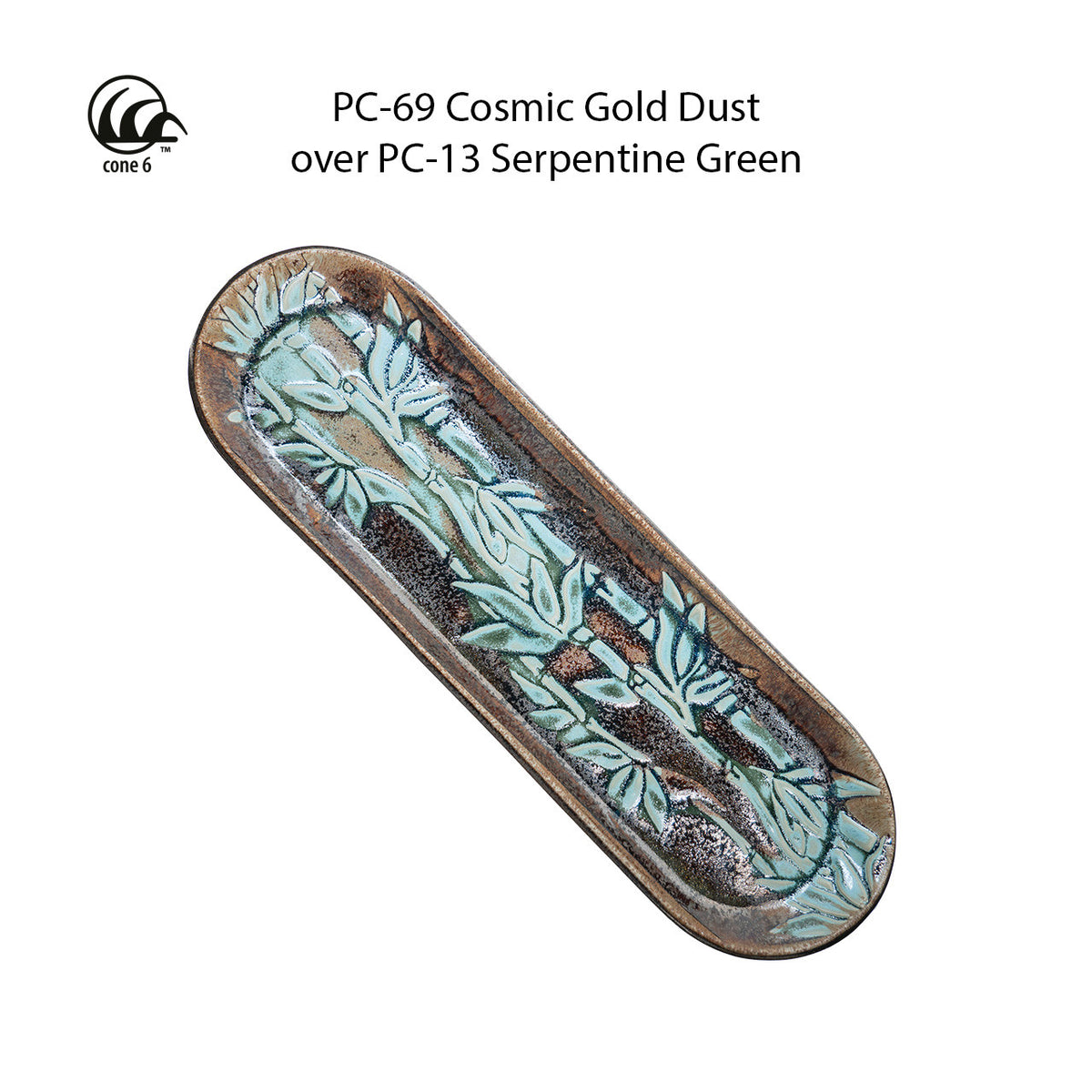 Émail à effets grès & porcelaine Amaco - PC13 Vert Serpentine (472ml)