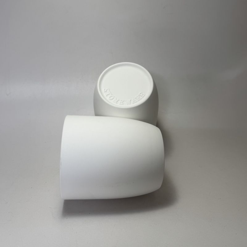 Dégourdi tasse cylindrique grès 9cm