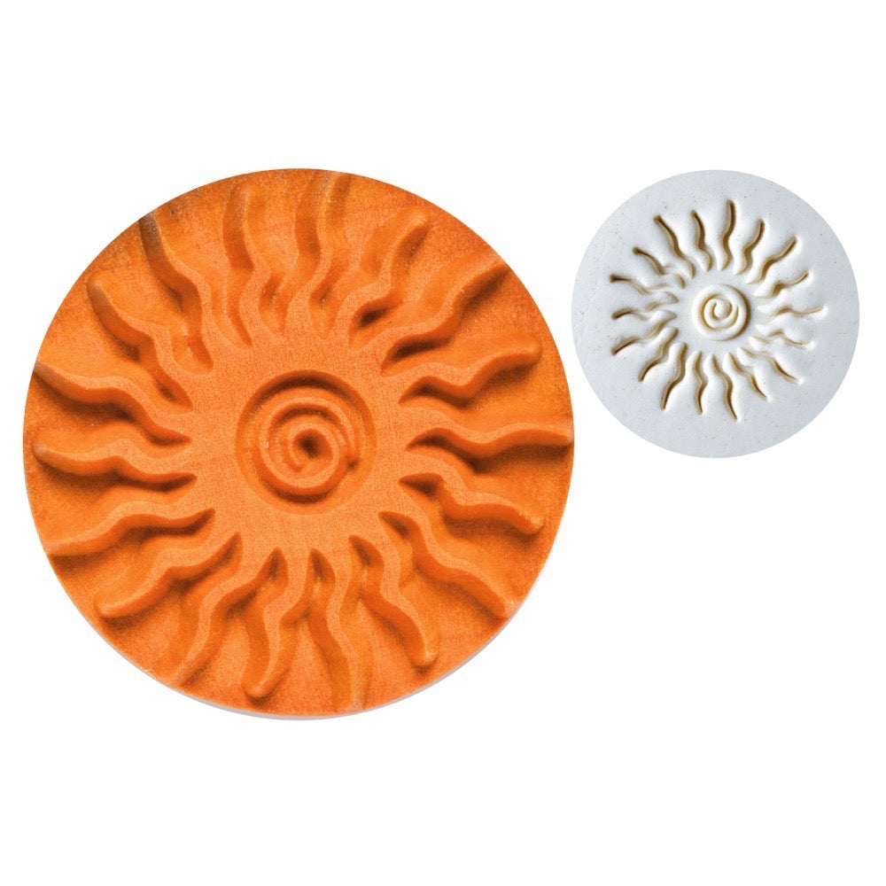 Tampon décoratif SOLEIL bois rond ø 4 cm