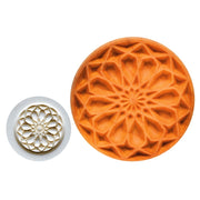 Tampon décoratif ROSACE bois rond ø 4 cm
