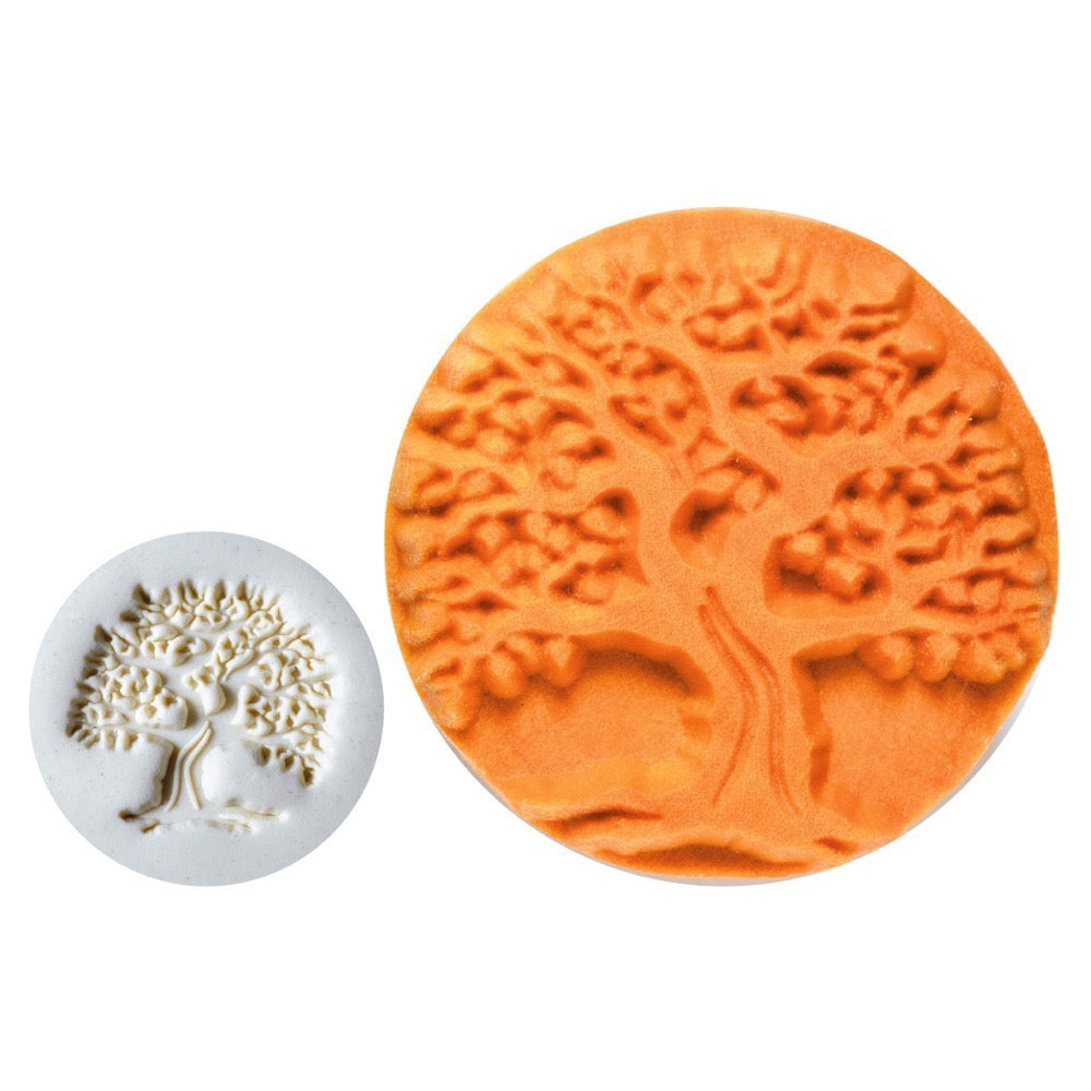 Tampon décoratif ARBRE bois rond ø 4 cm