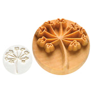 Tampon décoratif PISSENLIT bois rond ø 4 cm