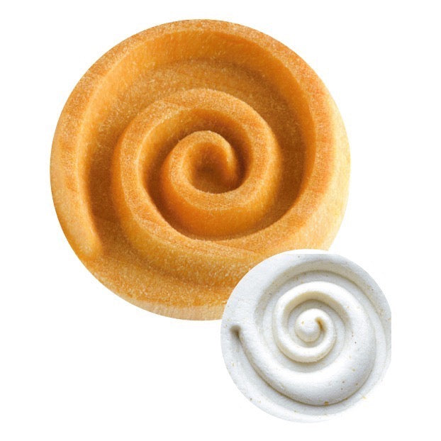 Tampon décoratif SPIRALE bois rond ø 2,5 cm - L = 5cm