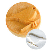Tampon décoratif OISEAU bois rond ø 2,5 cm - L = 5cm